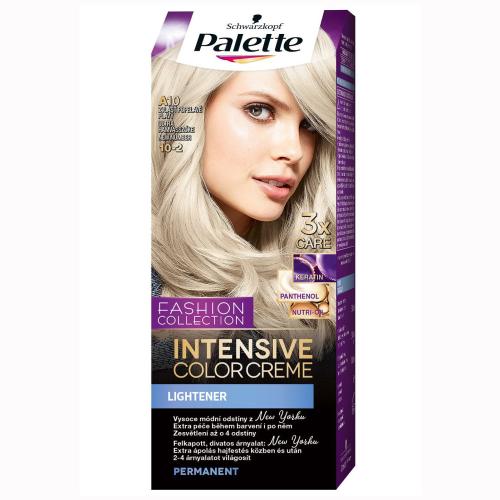 Schwarzkopf Palette Intensive Hair Color Creme Kit Μόνιμη Κρέμα Βαφή Μαλλιών για Έντονο Χρώμα Μεγάλης Διάρκειας & Περιποίηση 1 Τεμάχιο - 10.2 Υπερξανθό Φυμέ